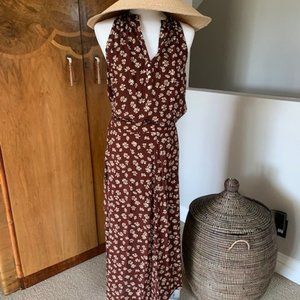 Summery Daisy Print Skirt and Blouse Set